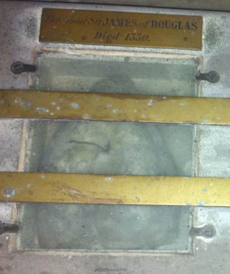 The Embalmed Heart of the Good Sir James Douglas, Interred beneath the floor of St. Bride's Kirk, Douglas